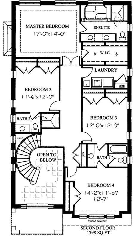 The Dakota - Upper Floor - Floorplan